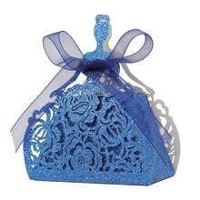 10 件/包精美玫瑰闪光纸质礼盒，婚礼/派对礼品盒，DIY 可爱节日小盒子，适合订婚、周年纪念、准新娘 - 彩色 - 查看 19