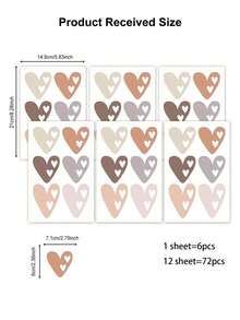 72 件/36 件可爱墙贴，适用于儿童房、婴儿房、墙壁装饰、DIY 艺术贴花、可爱女孩男孩卧室墙壁壁画、自粘乙烯基壁纸、防水可移除、贴纸、墙贴、乙烯基贴花，适用于家居装饰、春季装饰品，让您的家焕然一新、拉玛装饰贴纸