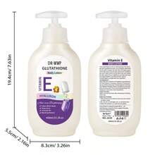 1 件高保湿身体乳液 450ml，AHA/VC/VE/维生素 B3 美白滋养亮肤适合所有肤质 - 白色 - 查看 8