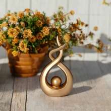 Figura de resina de estilo nórdico lujosa, decoración creativa para sala de estar, recibidor o gabinete, ideal como regalo de inauguración del hogar