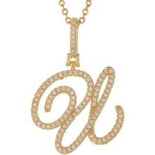 Gold Plated Initial Necklaces For Women Letter Pendant Necklaces Cubic Zirconia Stainless Steel Chain Iced Out Letter Necklace Birthday Gifts