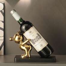 1pc Creative High-End Living Room Wine Rack, Decorative Wine Cabinet, Entrance Hall, Dining Table, TV Stand Decor - Multicolor - View 5