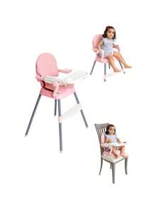 Silla Periquera Portátil para Bebé – Color Rosa, Liviana y Segura | PEKE BABY - Rosa - Ver 2