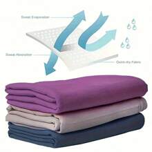 1 pieza Toalla deportiva para exteriores de secado rápido y absorbente, toalla de microfibra para la playa, toalla de viaje compacta y suave, toalla ligera para adultos, toalla deportiva absorbente de sudor, toalla de yoga, toalla de fitness, toalla absorbente de sudor para viajes, yoga, playa, baño, natación, senderismo, escalada, fitness, mochilero, picnics, piscinas, campamento, elementos esenciales de playa u otros deportes