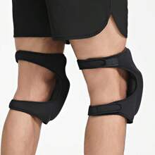 2pcs- Open Wearing Ultra Thick Sponge Knee Pads, Knee Braces For Women& Men, Suitable For Use When Kneeling On The Ground To Reduce Knee Friction, Volleyball, Dance, Yoga, Cycling, Workout, Climbing, Doing Household Chores ( Black )