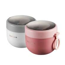 600ml Brotdose ,PP Material,Portable Breakfast Cup Food Jar Sealed Food Storage Cup Travel Breakfast Container Fruit And Oatmeal Breakfast Cup Pink Green White Blue Office Breakfast Cup Work Meal Prep School Lunch Container College Breakfast Jar Travel Food Jar Outdoor Food Storage Cup Home Breakfast Cup Fitness Enthusiasts Outdoor Adventurers Homemakers Leak-Proof Design Compact Lightweight - Multicolor - View 9