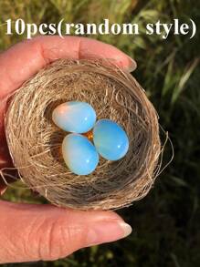 Opal Crystal Egg - Polished Healing Stone, Pocket Guardian, Spiritual Meditation Gift For Women & Mom, Cute Jewelry Accessory