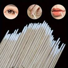 500-Pack Precision Nail Polish Removal Cotton Swabs - Portable, Clean Cotton Swab Heads For Manicures And Makeup - 500 - 查看 12