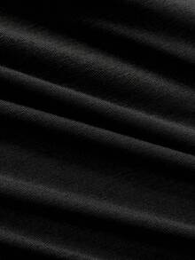 2pcs Women's Pleated Set, Including Round Neck Camisole And Elegant Split Midi Skirt, Slightly Stretchy Knit Fabric 180G