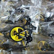1pc Foldable Alloy Simulation Finger Bike, Creative New Downhill Mountain Bike Finger Toy