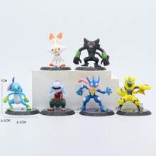 pokemon 1 Stück Pokémon Pikachu Action Figur Serie, Pikachu Puppe Figur, süße Taschenmonster Action Figur, Sammlerstück Dekoration Geschenk, zufälliger Stil