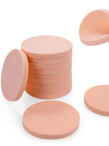 8 piezas de esponjas redondas reutilizables para maquillaje, esponjas suaves y no absorbentes para mezclar maquillaje, herramientas de belleza para maquillaje