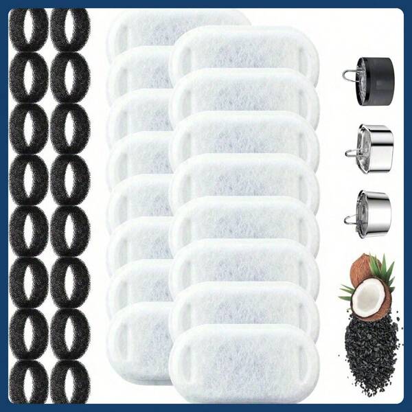 32Pcs Filter Für Wasserhähne Dann Gegen Wasser Tausche 16 Filter Wegen Kohle Und 16 Schaumfilter Für 3,2 L Bohrer