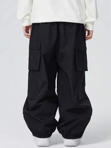 1 chiếc quần trượt tuyết dáng rộng, quần trượt ván tuyết rộng thùng thình, quần thể thao ấm áp dáng rộng, thích hợp cho các hoạt động ngoài trời, quần trượt tuyết mùa đông có thể giặt máy, đồ trượt tuyết, quần áo giữ ấm, quần áo thể thao, cấu trúc gia cố, quần trượt tuyết đa năng, trang phục trượt tuyết, quần áo mùa đông nam màu đen - màu đen - Xem 10