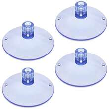 4 piezas Cama de ventana para gatos con ventosas, recambio de ventosas para hamaca colgante, suministros para mascotas para usar en interior - Transparente - Ver 1