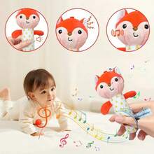 1 pieza Juguete sonajero con mordedor de animal de dibujos animados lindo para bebés - Multicolor - Ver 5