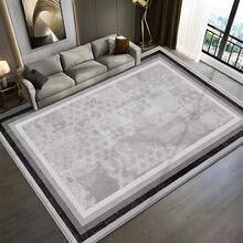 A Large Area Rug With A Distinctive Gray Pattern, Featuring A Modern Minimalist Style. This Luxurious Area Rug Complements Various Home Decors, Is Premium Machine-Washable, And Made With High-Density Material With Non-Slip Bottom Particles. It Is Fade-Resistant, Modern, Lightweight, And Portable, Suitable For Bedrooms, Living Rooms, Dining Rooms Entryway Decor Bathroom Kitchen Decor - Multicolor - View 15