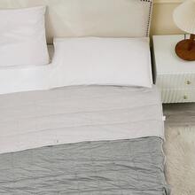 Manta con peso, tamaño Queen 20 libras, manta de enfriamiento para adultos que duermen con calor, manta de cama suave universal para todas las estaciones, 60''x80'', 20 LBS, gris - Gris - Ver 7
