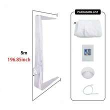 1 Piece Of Window Sealing Cloth(New Upgrade Adds Cuffs, Better Sealing), Portable Air Conditioner And Dryer Cloth Accessories, One Or Two Pipes Universal Window Sealing Strip, (There Are Three Specifications To Choose From 3 Meters, 4 Meters, 5 Meters) Suitable For Each Mobile Air Conditioning Device,Add 5.6m And 6m. - Multicolor - View 15