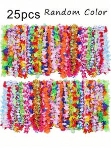 Bộ 1/5/10/20/30/40/50 vòng hoa Hawaii, phụ kiện trang trí tiệc theo chủ đề hoa nhiệt đới Hawaii, vòng hoa đội đầu, trang trí lễ hội, đám cưới, sinh nhật trên bãi biển, đồ dùng tiệc tùng. - Nhiều màu - Xem 18