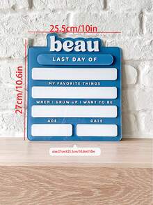 Cartel personalizado de pizarra escolar, Cartel acrílico del primer día de clases|Cartel escolar personalizado|Prop de foto de vuelta al colegio|Cartel personalizado del primer y último día de clases|Cartel de hitos., Multifuncional, , Ornamental, Exquisito, Elegante, Colorido, Moderno, Personalizado, Único, Para el Día de San Valentín, Para el Día de la Madre, Para bodas, Para el estreno de una casa, Multifuncional, , Elegante, Oficina, Para el Día de San Valentín, Para el Día de la Madre, Para bodas, Para el estreno de una casa,Suministros de regalo de Navidad - Etiqueta de información para niños - Ver 4