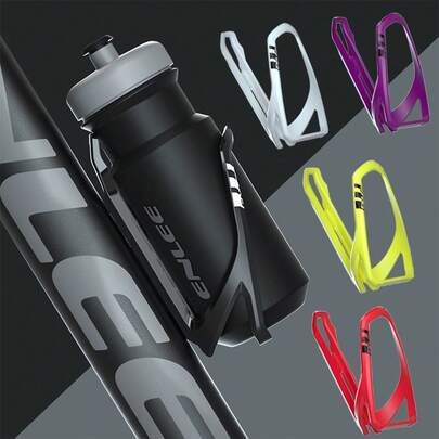  1 pieza Soporte de botella para bicicleta de exterior ENLEE, jaula de botella de plástico resistente con abrazadera y portabidón de bicicleta resistente al desgaste con opciones de varios colores para bicicletas de carretera y de montaña, regalo ideal para el Día del Padre y ciclistas, equipo de ciclismo