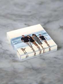 3D-Acryl Fotogeschenk, personalisierter UV-Foto-Druckblock quadratisch, Geschenk für Familie und Freunde mit eigenem Foto, Hochzeitsgeschenk, Valentinstag, Valentinstag-Dekoration