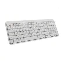 Logitech 無線藍牙鍵盤K251 小巧無線鍵盤 藍牙配對 無需接收器 經久耐用 性能可靠 出眾的舒適度 外形精巧 功能出色 白色 - 白色 - 查看 1
