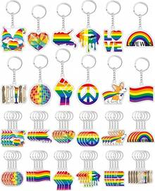 Gay Keychain Lgbtq Accessories Bulk Gay Stuff Men Women Keyring Transgender - Fresh - View 1