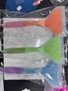 1pc, Translucent Silicone Cooking Utensils Set – Essential Kitchen Utensils & Must-Have Kitchen Accessories, Including Tamagoyaki Spatula, Wide-Mouth Pizza Turner, Steak Flipper, Crepe/Pancake Shovel - Key Addition To Kitchen Essentials & Baking Supplies, Heat-Resistant, Non-Stick , Flexible, Durable; For Breakfast, Grilling, Street Food. - Blue - View 14