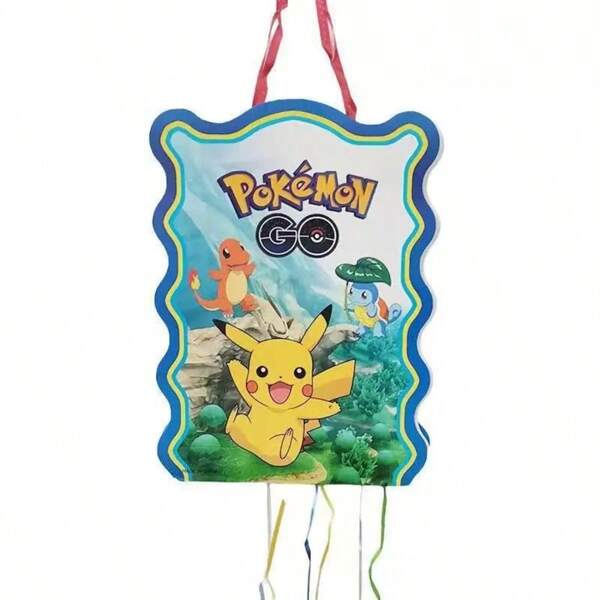 pokemon 1 قطعة حقيبة بينياتا مفاجأة بوكيمون، ديكور حفلة عيد الميلاد، إكسسوارات حفلة عطلات الخياطة