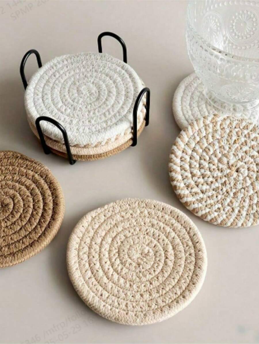 Absorberende onderzetters, minimalistische onderzetters, gevoerd met non-woven stof, geschikt voor salontafels, woonaccessoires, bars, cadeaus