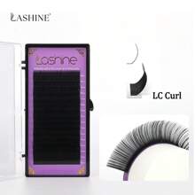 Lashine 16 Rows 0.05 0.07 LC Curl Faux Mink Eyelashes Extension Individual Eyelashes Artificial Fake False Eyelashes Lash Extensions