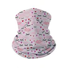 夏季颈部防晒绑腿，多功能徒步登山花卉数码印花莱卡弹力冰丝巴拉克拉法帽，适合户外骑行 - 彩色 - 查看 17