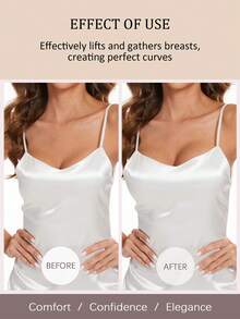 1 Paar doppelseitige selbstklebende BH Pads, Brustkissen selbstklebend, wiederverwendbare Polster, BH Bikini unsichtbare verstärkte Brustpolster wasserfest zum Schwimmen