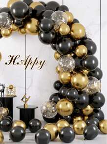 96pcs Multi-Color Latex Balloon Party Supplies And Decoration Set