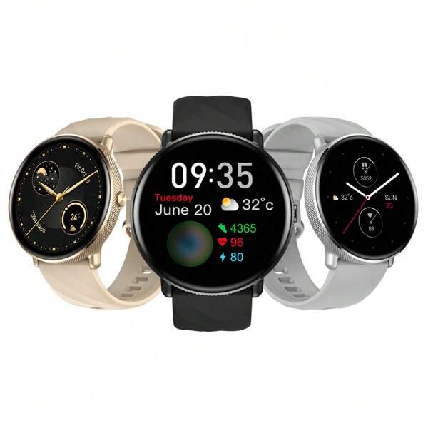 Zeblaze 1pc Zeblaze GTR 3 PRO Smart Watch With AMOLED Display, 316L Stainless Steel Frame, Round Shape, IP68 Waterproof, Casual Smart Watch