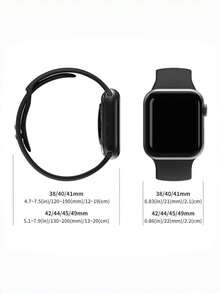 Dây đeo silicon thể thao - Thiết kế đường viền thanh lịch, dây đeo thoáng khí nhẹ như lông vũ dành cho nam và nữ | 12 màu chuyển sắc hoàng hôn | Sẵn sàng làm quà tặng Ngày của Cha | Tương thích với Apple Watch Series 10/9/8/7/6/SE/SE2/Ultra 2 38mm/40mm/41mm/42mm/45mm/46mm/49mm - 38/40/41/42mm(Dòng 10) - Xem 3