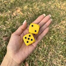 30mm 超大亚克力圆角斑点骰子套装，适用于桌面游戏、派对、万圣节、桌面、KTV、圣诞节和万圣节礼物、数学教学、计数骰子，理想之选