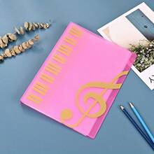 40个口袋，正反面可装80页，吉他谱书夹A4资料乐谱文件夹五线谱夹钢琴谱夹插页夹