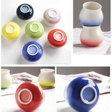 1 PIEZA Taza de café de cerámica con color de esmalte, taza de té de cerámica, taza de café hecha a mano, taza de degustación, taza de café para eventos, color de dopamina, agarre cómodo, de alta calidad y saludable, hermosa y práctica, taza de agua para el hogar u oficina, apropiada para regalo 180ml