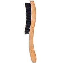 VENDAD-GranNaturals Medium Wave Brush Smoothing Hair Brush Curved Boar Bristle Hairbrush For 360 Waves Slick Back Brush - BrownBlack - View 2