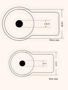 10 件可重复使用无缝硅胶乳贴、隐形丰胸胶带、防滑乳贴、纯色胸罩配件、100% 硅胶、可手洗、易于清洁的胸罩配件、适合所有胸围尺寸