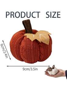 3 Mini gestrickte Kürbis-Imitationen, gehäkelte Herbsternte-Kürbisse, Heimdekoration gestrickte kleine Kürbisse, geeignet für Thanksgiving und Erntedankfest, können als Hängeornamente oder Banner verwendet werden, Halloween-Dekorationen, Herbstdekorationen, Thanksgiving-Tischdekoration Kürbis Herbstdekoration Zimmer Dekoration