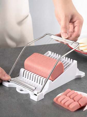 多功能厨房切片机，适用于火腿、水果、鸡蛋 - 易于使用、清洁和存放