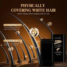 2PCS Hairdressing Wand - 20g*2 Portable,Easy To Apply, No-Brush Hair Coloring Tool For Quick And Even Coverage,Hair Touchup Product ,Convenient Hair Styling|Smooth Application - Brown - View 7
