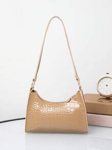 Fashionable Versatile One Shoulder Underarm Baguette Bag - Multicolor - View 7