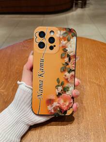 1 Stück personalisierter Unterschriften, Muster, Collagen Vollflächendesign, matter schwarzer Silikon Objektiv Schutz Handyhülle kompatibel mit Apple 16 Pro Max/16 Pro/15 Pro Max/14 Pro Max/13 Pro Max, Galaxy S22 Ultra/S23 Ultra/S24 Ultra, OPPO A54, Redmi, P30/P30 Pro, Honor - geeignet für den täglichen Gebrauch und als Geschenk zur Erinnerung