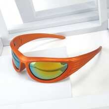 1pc Unisex Fashionable Decorative Sports Cycling Glasses, Suitable For Summer Beach, Hiking And Traveling