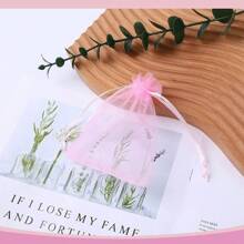Gift Packaging Bags With Drawstring Closure, High Quality Transparent Party Gift Packaging Bags, Organza Candy Bags, Jewelry Pouches, Wedding Decor Bags, Makeup Bags, Candles, Soap Packaging Bags, Protective Bags To Prevent Bird And Animal Damage, Suitable For Christmas, Weddings, Parties, And Various Holiday Packaging Supplies